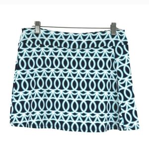 Lulu B Skort Skirt Women's Small Multicolored Printed Nylon Spandex